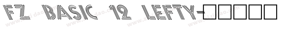 FZ BASIC 12 LEFTY字体转换